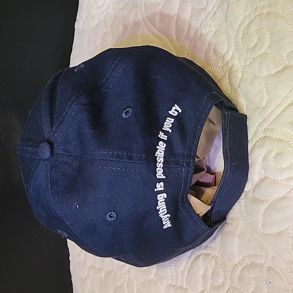 New Era Navy Terry Fix 40 Years Marathon of Hope Cap NWOT - Picture 2 of 5